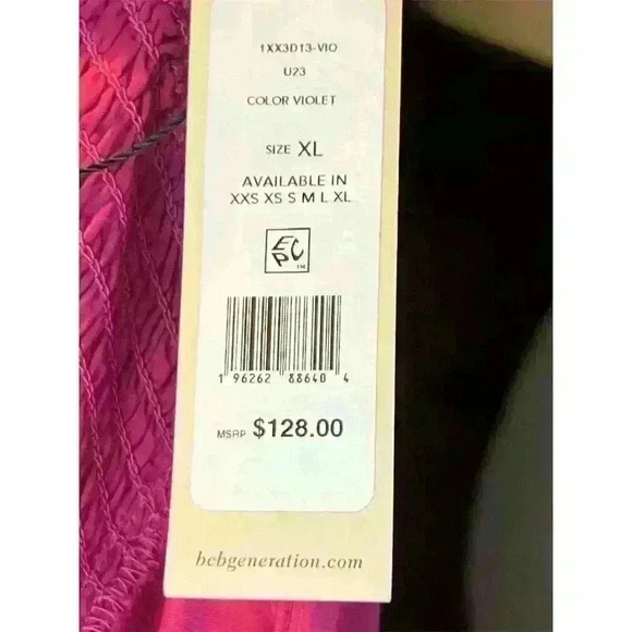 BCBGeneration Women's XL Maxi Dress Purple Sleeveless Casual Summer - Picture 6 of 7